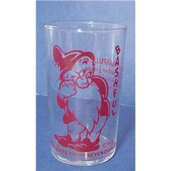 Walt Disney&Seven Dwarfs Glass BASHFUL #1888272