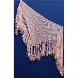 VINTAGE LACE SHAWL -  PINK SILK #1888298