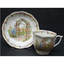 BELL China CUP & SAUCER/ROSE COTTAGE #1888309