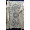 Image 1 : BEAUTIFUL ANTIQUE FILET LACE TABLECLOTH #1888328