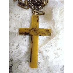 BAKELITE LARGE CROSS on Chain by VOGUE #1888338