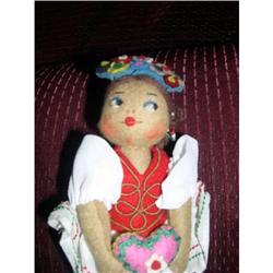 7" Felt Cloth Girl With Heart #1888376