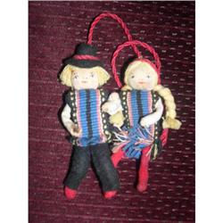 3" Cloth International Doll Pair #1888461