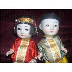 6" Japanese Bisque Pair W/ Sleep Eyes #1888478