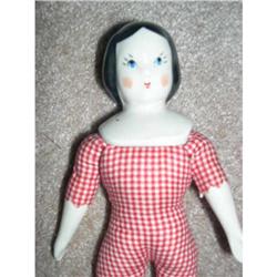 7" Ruth Gibbs White China Red Check Body #1888493