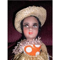 12" Cloth Hawaiian Doll with Protruding #1888602