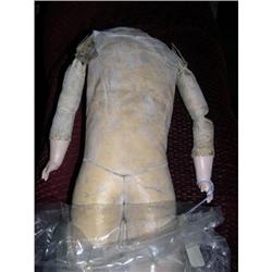 17" Leather Jointed Cloth Body With Compo Hands#1888612