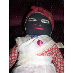 10  Black Cloth Doll Mammy W/ Stitched Features#1888630