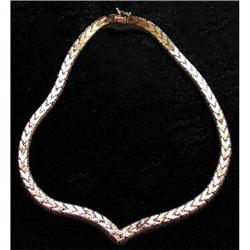 925 Sterling Silver Necklace, Italy #1888688