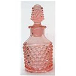 Pink Art Deco English Hobnail Perfume Bottle #1888918