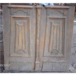 French Colonial Double Pine Doors #1888954