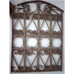 Round Top Wrought Iron Antique Gate #1888963