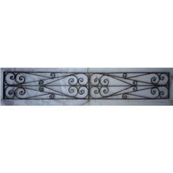 Wrought Iron Antique Gate, No Welds #1888980