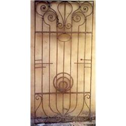 Wrought Iron Antique Gate, No Welds #1888984