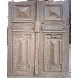 French Colonial Double Pine Doors #1889025