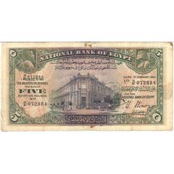 Egypt Rare Five Pounds Year 1944 #1889040