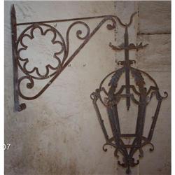 Classic Wrought Iron Wall Sconce Lantern #1889060