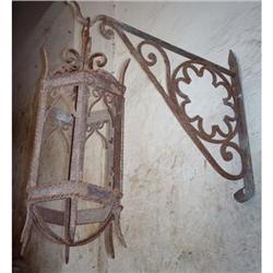 Wrought Iron Classic Wall Sconce Lantern #1889062