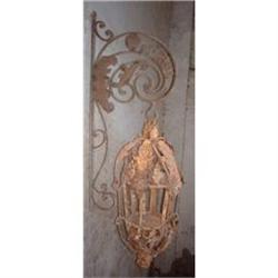 Wrought Iron French Style Wall Sconce Lantern #1889065