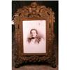 Image 1 : ANTIQUE Metal Frame w/ Angel Face Renaissance #1889108