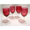 Image 1 : 4 Glass Cranberry midcrystal #1889131