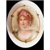 Image 1 : Victorian Handpainted Porcelain BROOCH Queen of#1889162