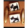 Image 1 : Scottie  rock Crystal WESTMINSTER cufflinks #1889171