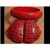 Image 1 : Vintage CHINESE cinnabar BRACELET buckle too #1889187
