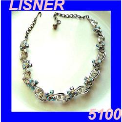 GORGEOUS ~LISNER~ AB & RHINESTONE NECKLACE #1889297