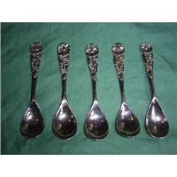 5 silver  indonesian teaspoons #1889319