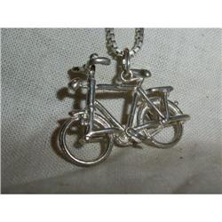 Silver Bicycle on a Chain #1889324