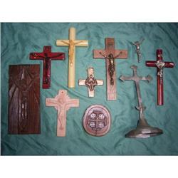 9 Vintage Crucifixes #1889368