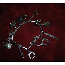 Silver Horseriding Charm Bracelet #1889376