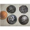 Image 1 : 4 antique silver buttons #1889406