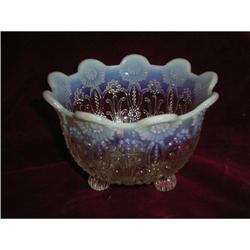 White Opalescent  glass bowl  #1889415