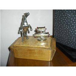 Table Top  Ceder Cigarette Box/Calendar/Statue#1889528