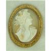 Image 1 : Vintage Shell English Portrait Cameo 9k Y Gold #1901323