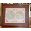 Image 1 : Antique Map World Color Physical 1890's #1901333
