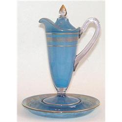 Cambridge Blue Elegant Glass Syrup Pitcher #1901481