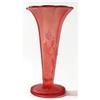 Image 1 : Czech Pink Satin Glass Embossed Lady Vase #1901491