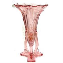 Art Deco 8.5in Pink Depression Glass Rocket #1901536