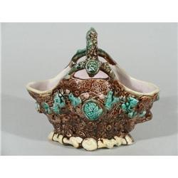 Majolica Basket, English, c.1880  #1901566