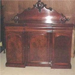 Antique Mahogany Sideboard Buffet Cabinet #1901582