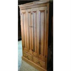 Pine Cabinet Armoire Entertainment Center #1901628