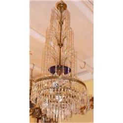 Crystal and Bronze Baltic Russian Chandelier #1901631