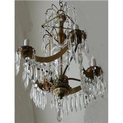 Petite Russian Baltic Crystal  Chandelier #1901632