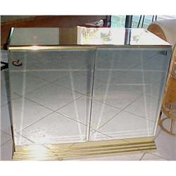 Mirrored Nightstand Buffet Cabinet Server #1901643