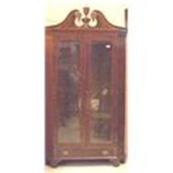 Mahogany Corner Cabinet Cupboard Curio #1901661