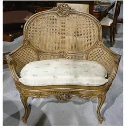 French Loveseat Setee Sofa Bench #1901677