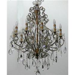 Beaded Crystal Chandelier Ceiling Fixture #1901679